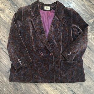VINTAGE Emily Paisley Jacket Blazer Size 16